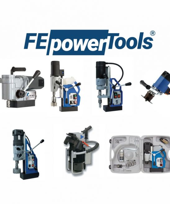 Свердлильні верстати на магнітній основі та фаскознімні машини FE POWERTOOLS.